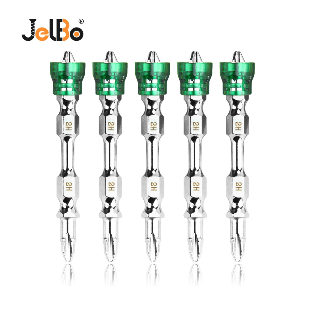 JelBo 5 шт. PH2 набор магнитных отверток двойная головка противоскользящая