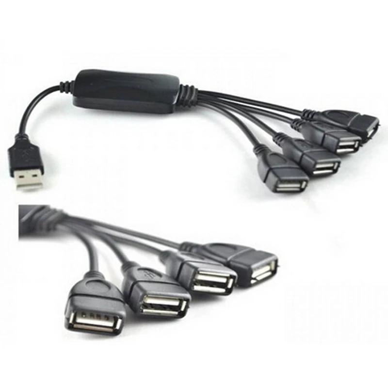 Высокоскоростной кабель 4 в 1 с портами USB 2 0 разветвитель мультиконцентратора