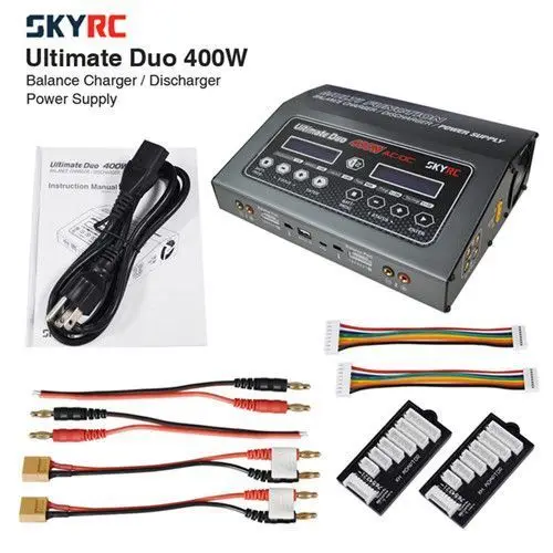 Балансирующее зарядное устройство SKYRC D400 Ultimate Duo 400 Вт AC/DC Dis F22175|Детали и