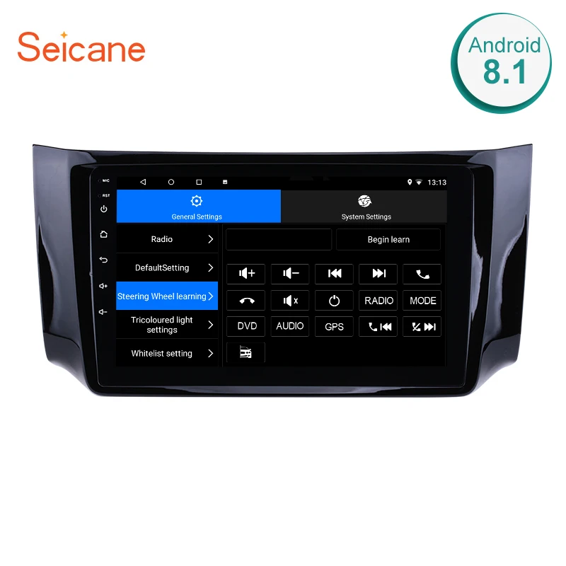 Seicane Android 8 1/7 1 10 &quot2Din gps Автомагнитола головное устройство для 2012 2016 NISSAN SYLPHY