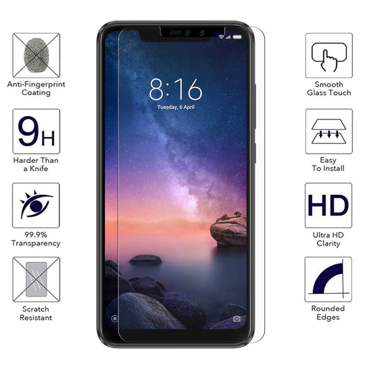 Redmi 4X Note 4 закаленное стекло для Xiaomi Pro 5 5A 6 защита экрана защитное стекло|Защитные