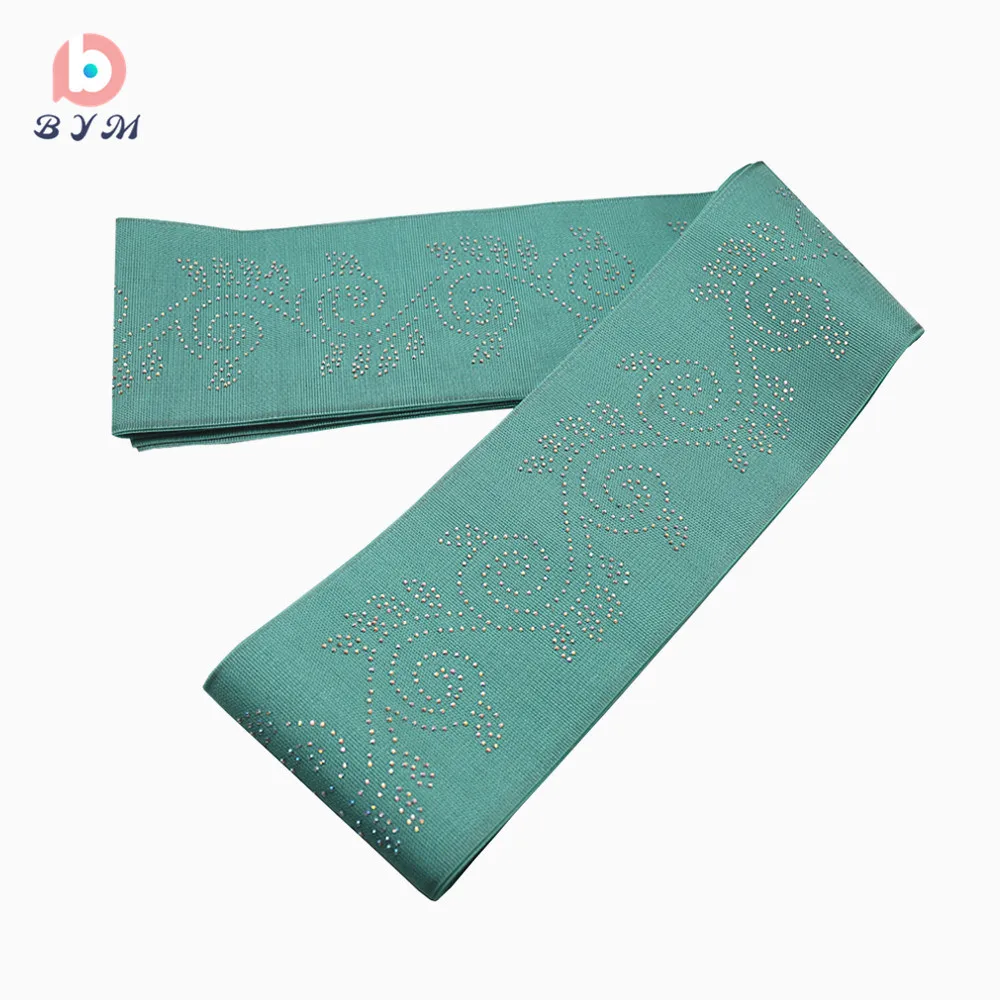 Африканский головной убор aso oke с блестящими камнями aqua 4 3 м Бесплатная доставка Bym