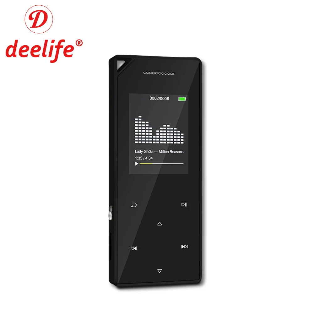Deelife Bluetooth MP3 плеер Спорт Мини MP 3 музыкальные плееры 8 ГБ с динамиком наушники