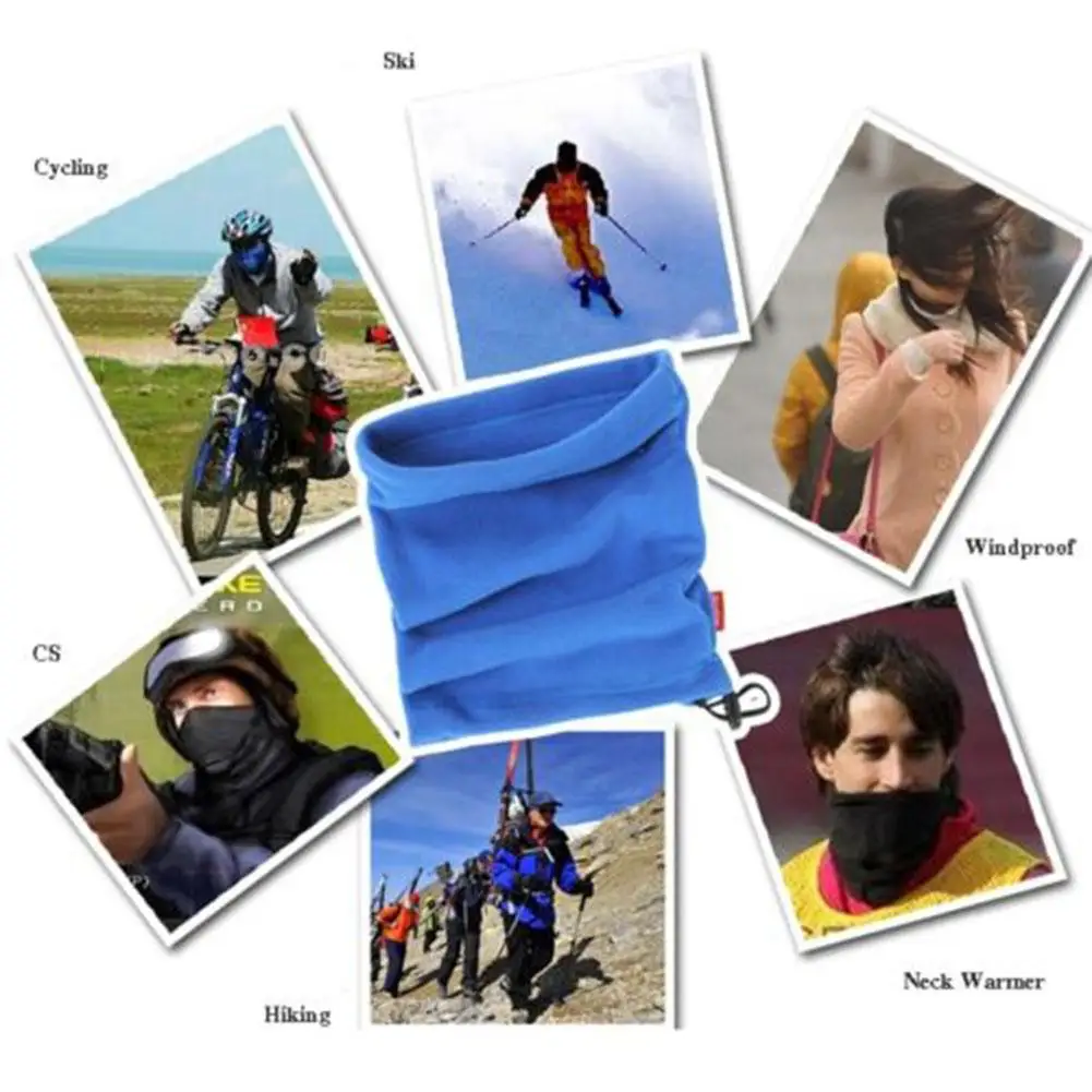 None зимняя велосипедная маска для лица Теплая Флисовая Балаклава MTB Snood капюшон