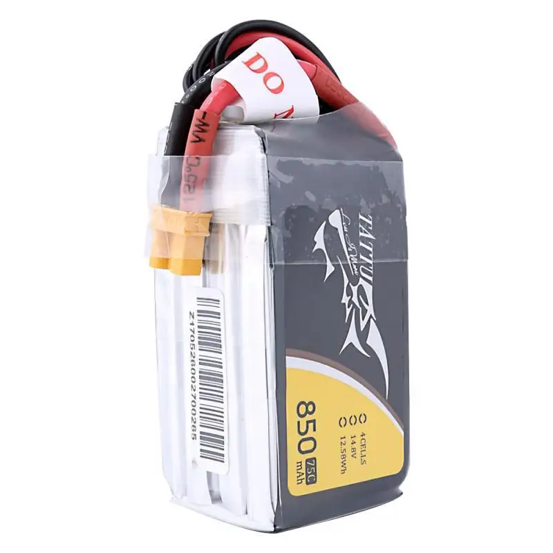 LeadingStar TATTU 14 8 V 850mAh 75C 12.58Wh 4S Plug Lipo аккумулятор для радиоуправляемого гоночного