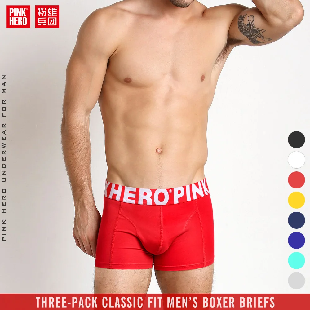 Pinkhero человек одноцветное нижнее белье трусы боксеры мужское для мужчин blusa cueca