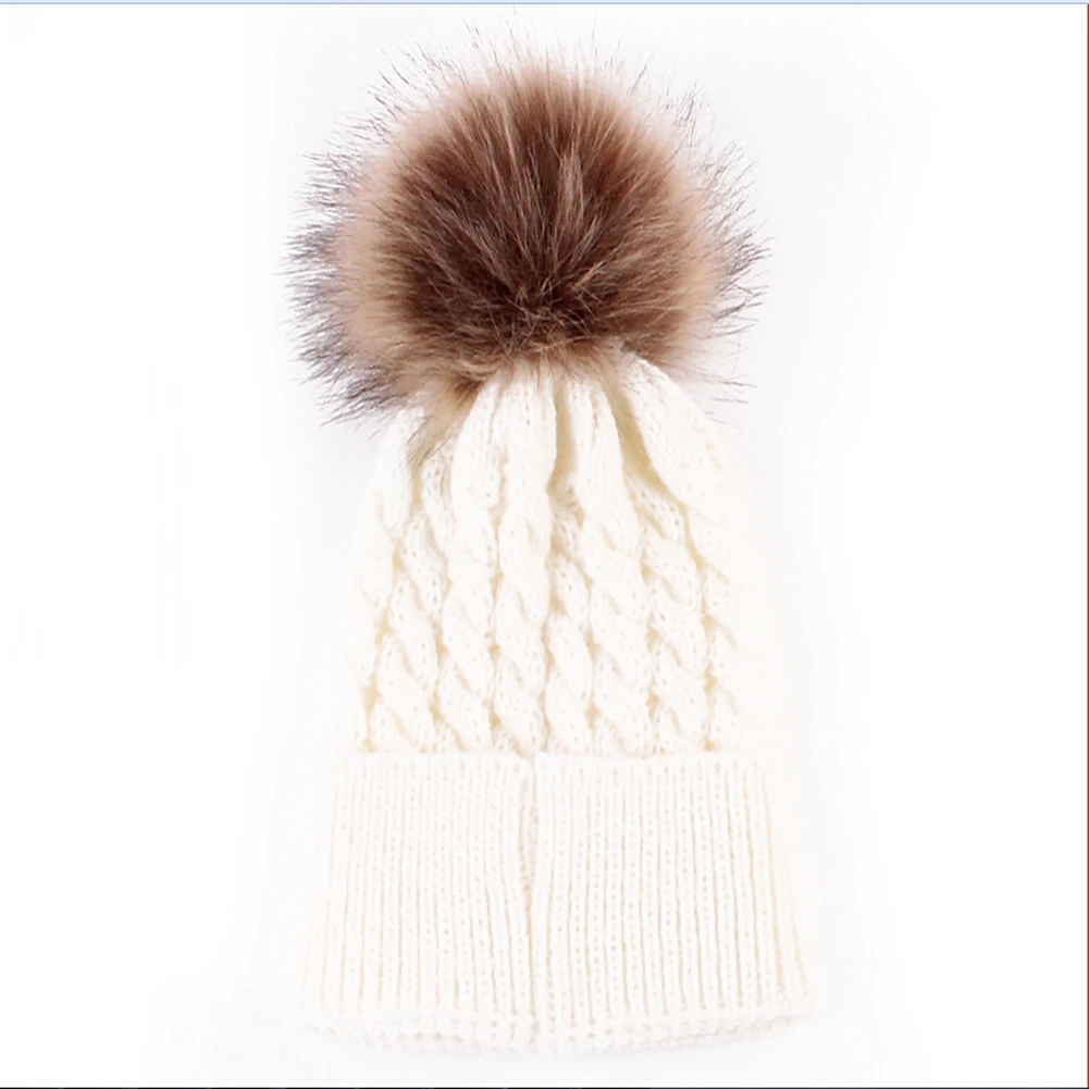 Newborn Winter Kids Baby Warm Hat Knitted Wool Girl Boy Hemming Crochet Ski | Детская одежда и обувь