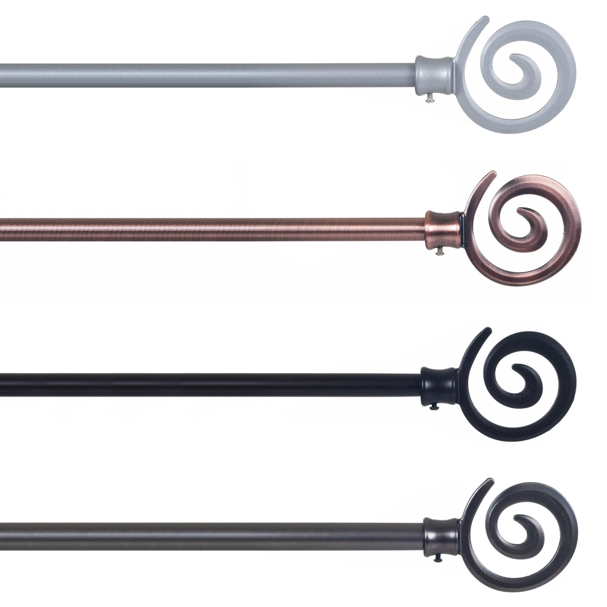 Роскошная домашняя спиральная штора 3/4 дюймов потертая бронза|Декоративные