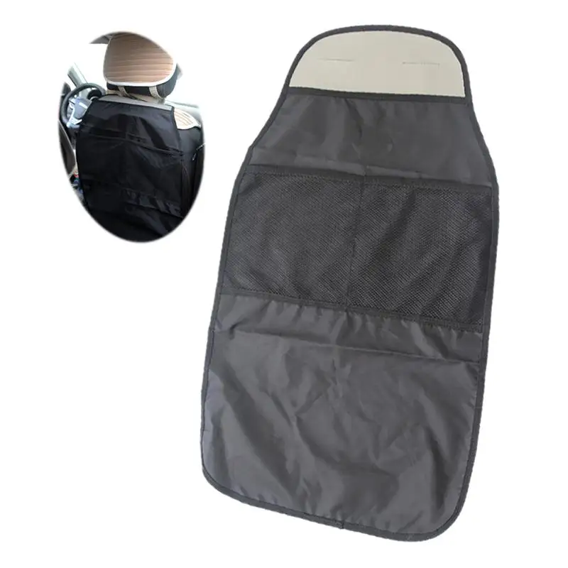 Folding Seat Back Protectors Kick Mats with Backseat Organizer Pocket Storage for Car Black | Автомобили и мотоциклы