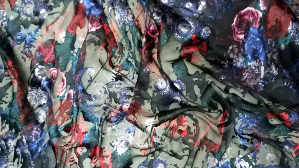 Текстиль tissu couture enfant полиэфирная шелковая ткань с цветочным принтом жаккардовая