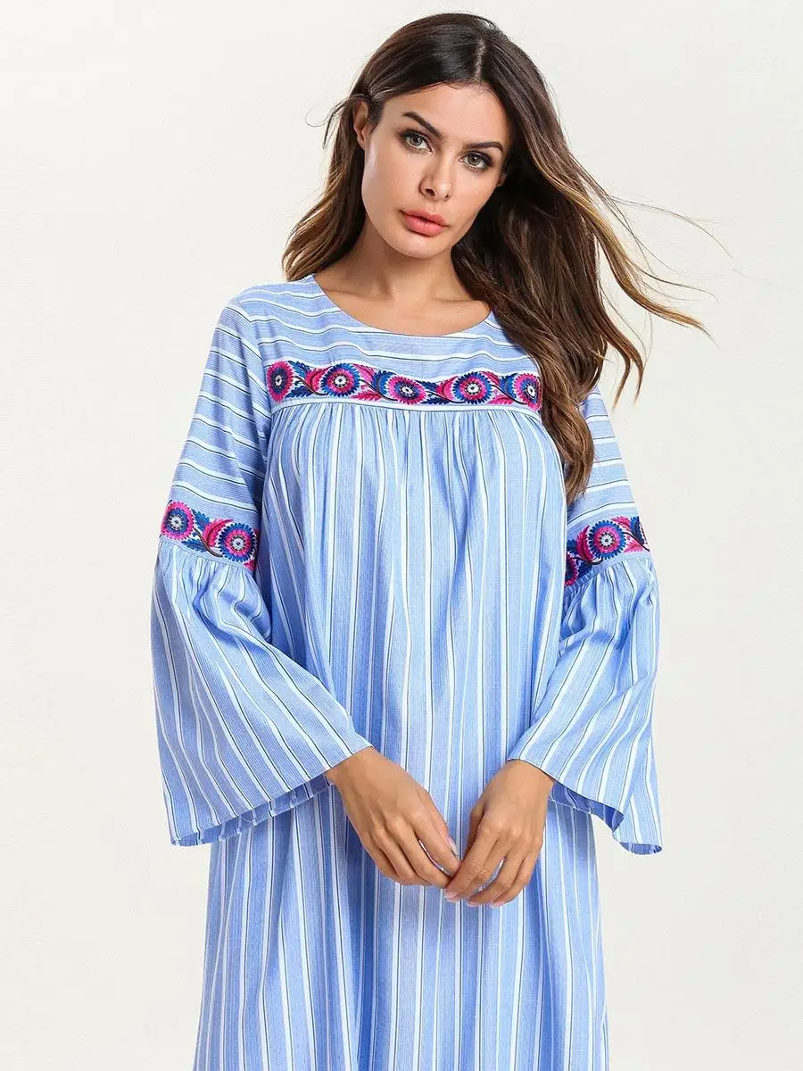 Abaya Дубай женское плюс размер длинное мусульманское платье кафтан Арабский