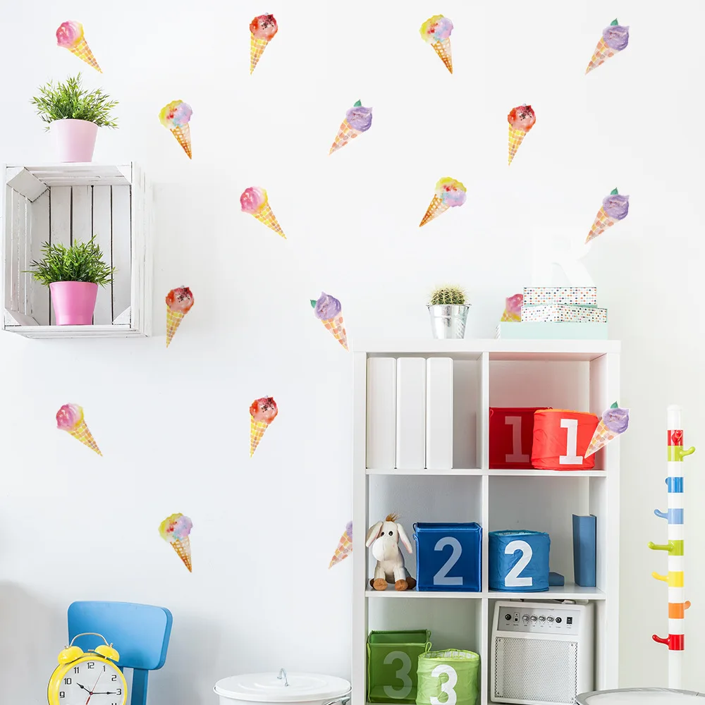 Funlife DIY рождественское мороженое домашнее украшение Наклейки для гостиной фон
