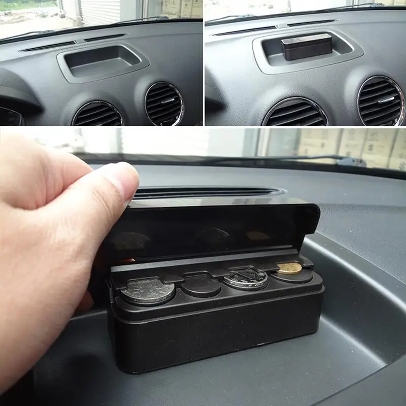 1 шт. автомобильный чехол для монет свободная коробка хранения денег кошелек