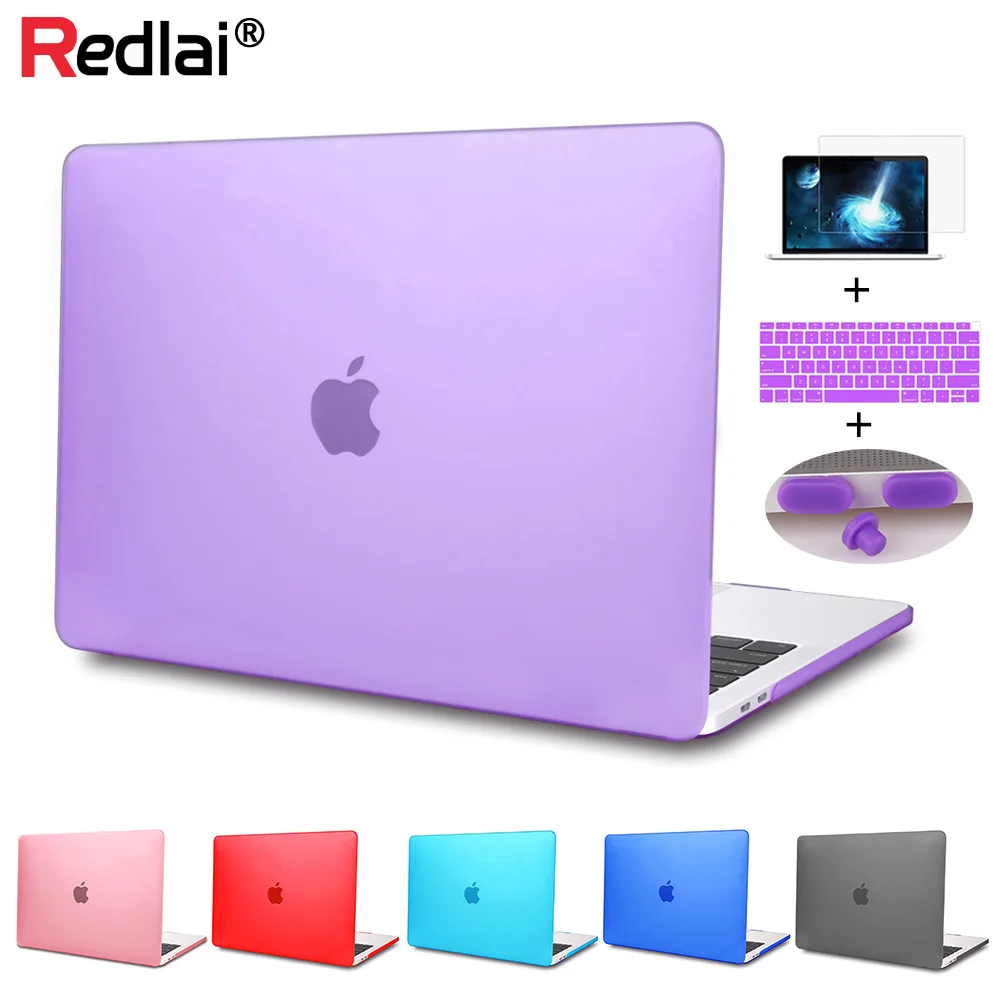 Чехол Redlai для Macbook New Air 13 A1932 Retina матовый пластиковый жесткий чехол MacBook Pro 15 16