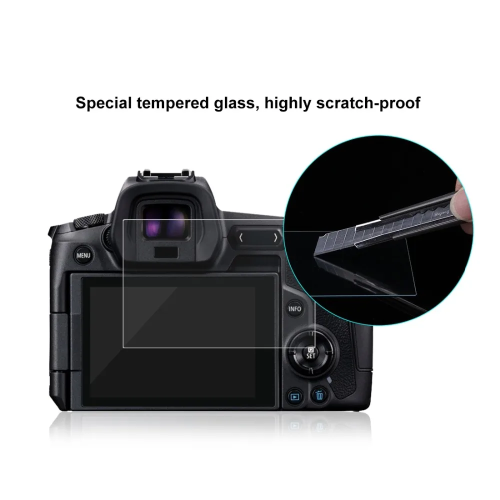 PULUZ 2.5D изогнутый край 9H твердость камеры закаленное защитная стеклянная пленка