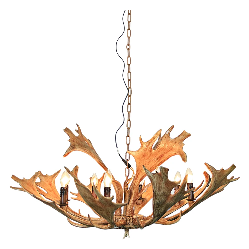 SETTEMBRE современные и американские 6-Lights Antler люстры освещение столовая гостиная бар
