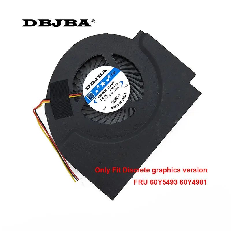 Вентилятор ЦП для Lenovo Thinkpad W510 FRU 60Y4981 60Y5493 13. V1.b4160.f. GN GC055010VH A вентилятор ноутбука