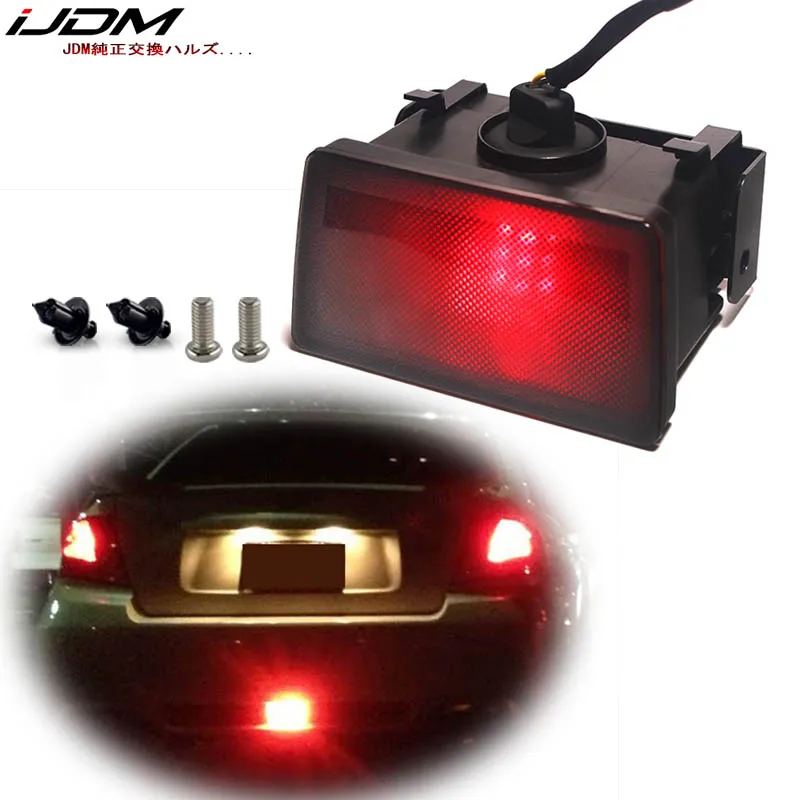 

iJDM Smoked Lens F1 Style 12V Red LED Rear Fog Light Brake/Tail Lamp For Subaru WRX/STi Impreza XV Crosstrek