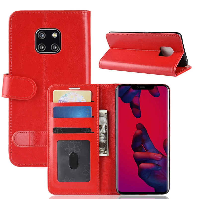 Ocolor для huawei mate 20 Pro PU кожаный чехол четыре цвета 6 39 ''нескользящий флип бумажник