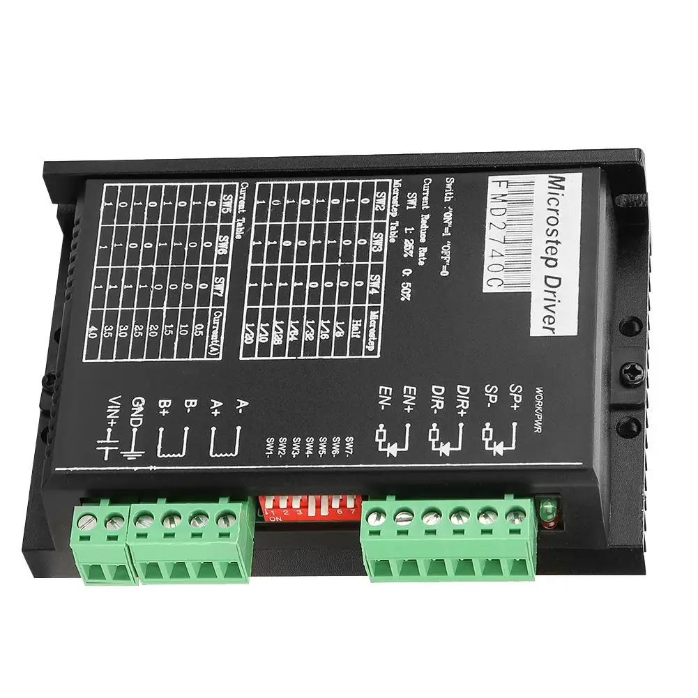 Драйвер шагового двигателя FMD2740C ЧПУ 2 фазный шаговый мотор драйвер 50VDC 4A 128