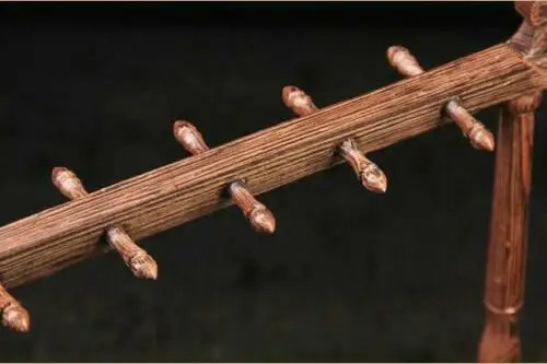 

Collection Chinese Wood Carved Pen Holder Wooden Rack 12 Hooks Exquisite Gift
