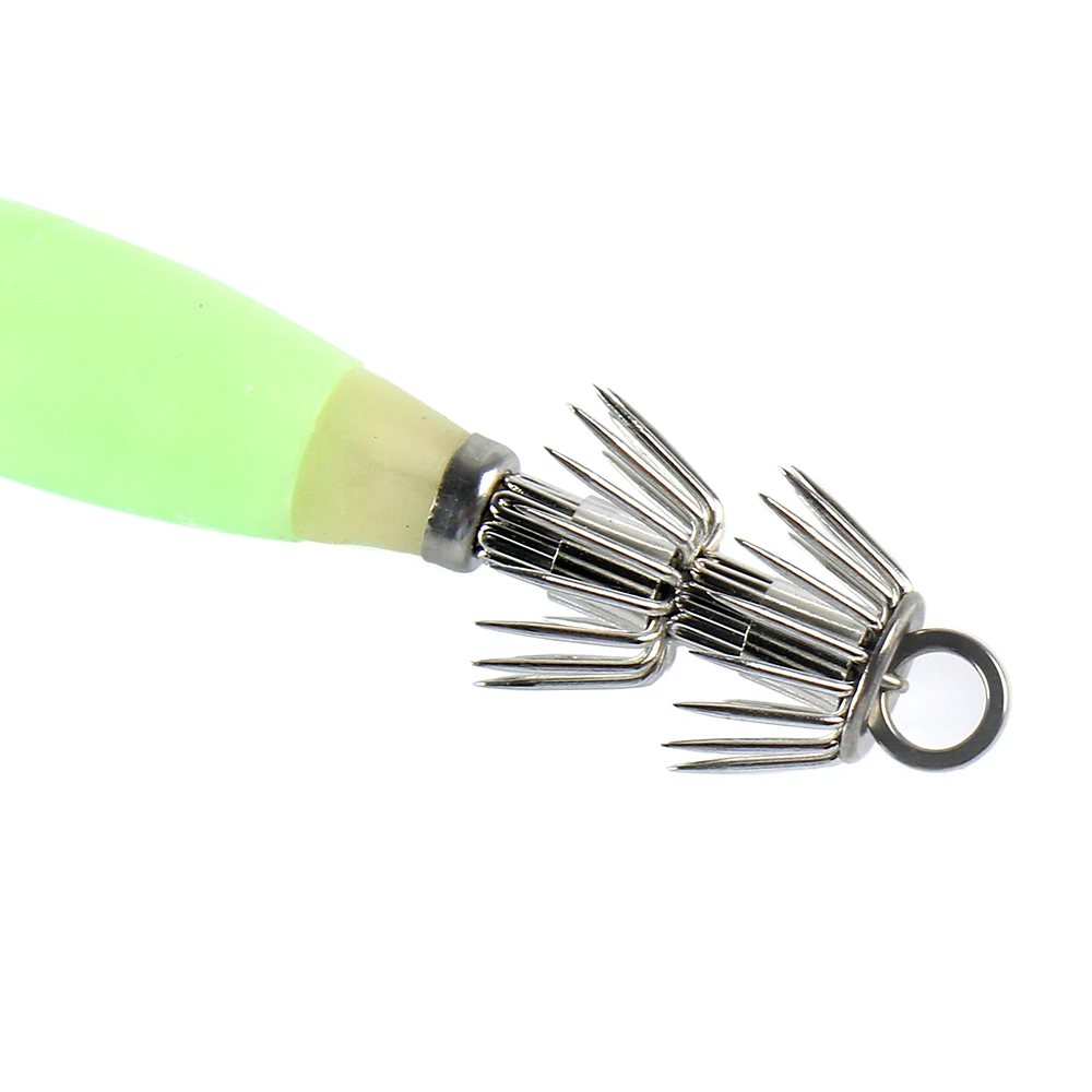 5 штук люминесцентных похожая на настоящую крючки с блесной в виде кальмара