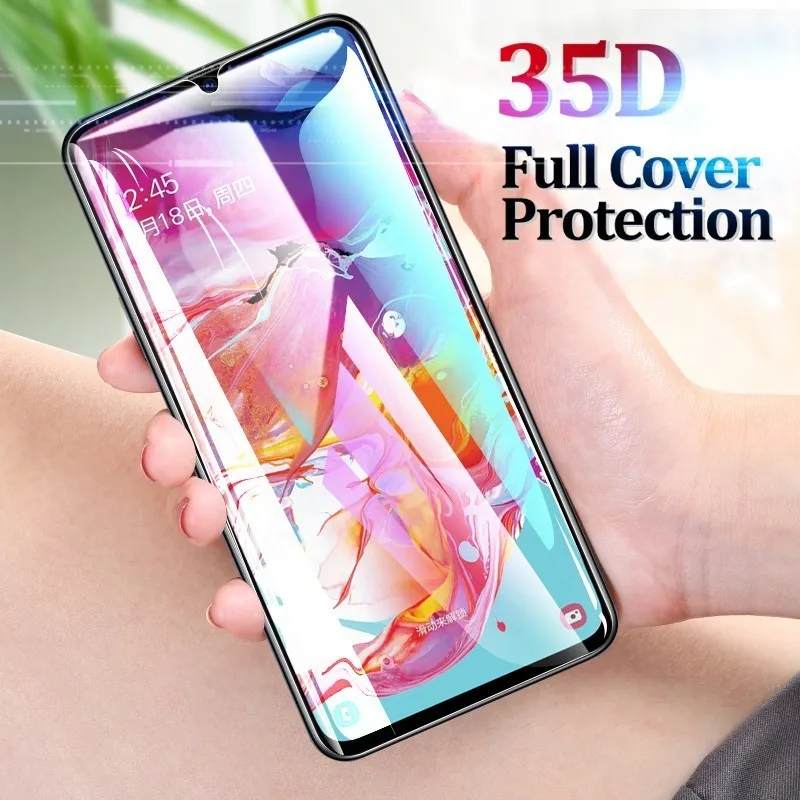 Full Cover Protective Glass For Samsung Galaxy A 10 20 30 40 50 60 70 80 90 31D Screen Protector For M 20 30 Tempered Glass 2019 images - 6