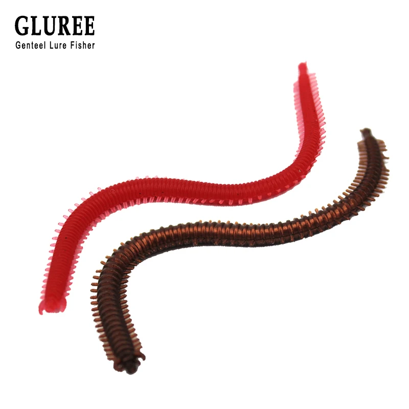 GLUREE 10 шт./лот мягкие рыболовные приманки 13 см черви Grub искусственные Wobbers морская