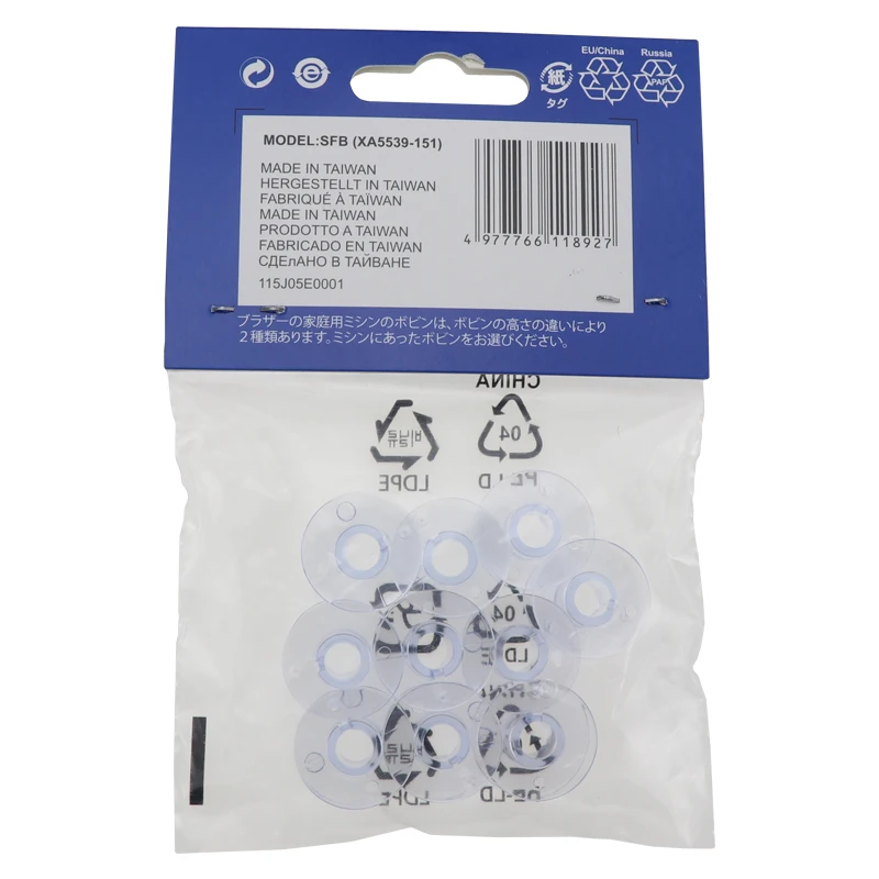 BOBBIN BROTHER 11 5 мм шпуля для швейной машины 10 шт. SFB(XA5539 151)|Швейные инструменты и