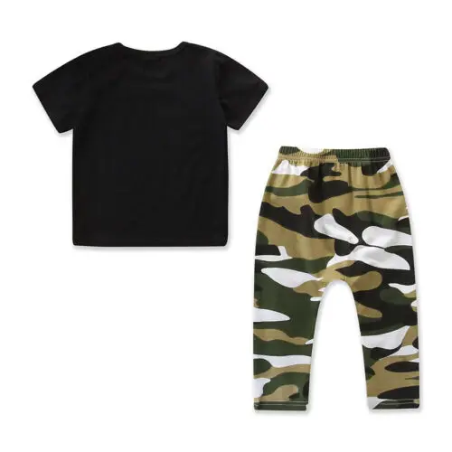CA Toddler Kid Baby Boy T-shirt Tops+Long Pants Leggings Outfit 2Pcs Clothes Set | Детская одежда и обувь