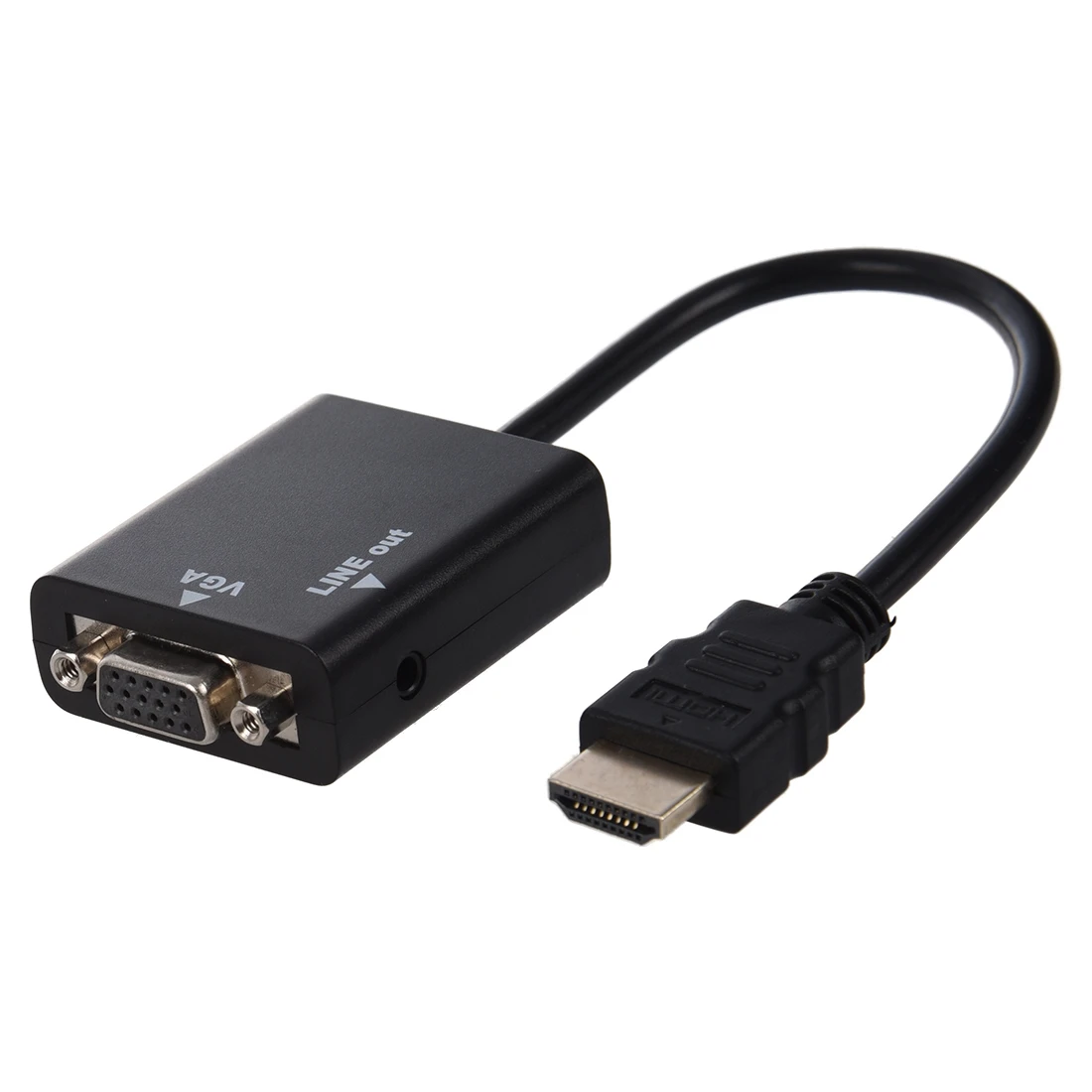 1080P HDMI папа к VGA Женский кабель видео конвертер адаптер HD Конверсионный с аудио