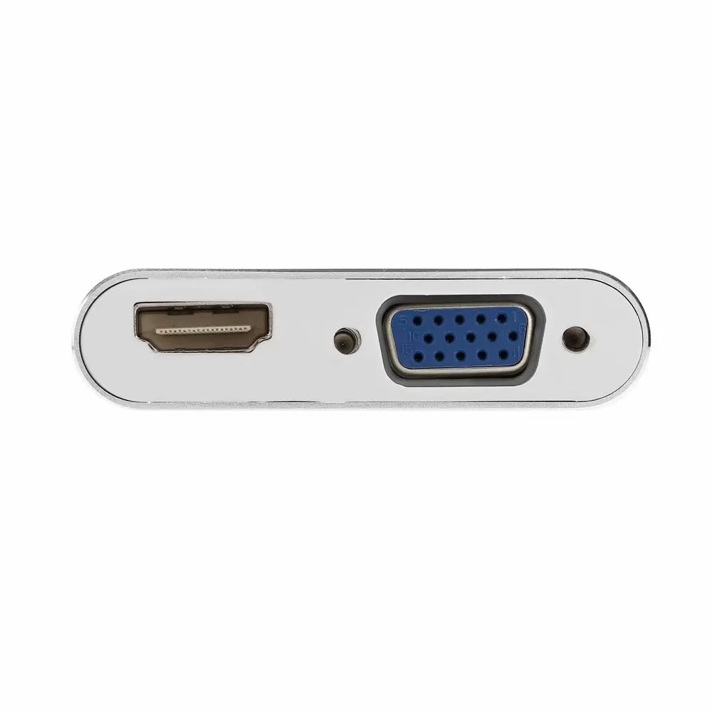 

CY USB-C USB 3.1 Type C to HDMI-compatible 4K 30HZ & VGA 1080p Adapter for Laptop Laptop Pro Monitor HDTV