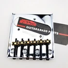 Винтажный мост Уилкинсон для электрогитары Tele TL, латунное седло, хромированный серебристый мост для гитары