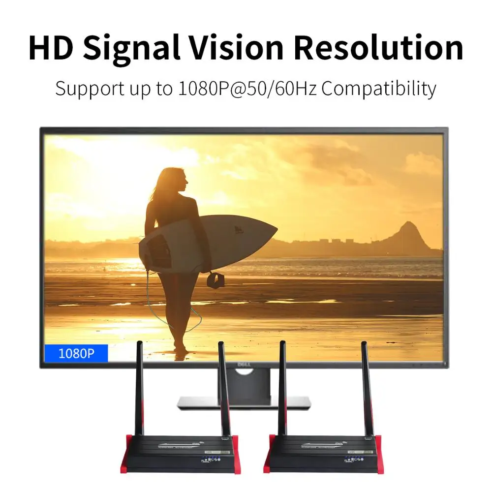 MiraBox беспроводной HDMI удлинитель/адаптер/ключ 60 м (HDMI передатчик + приемник)