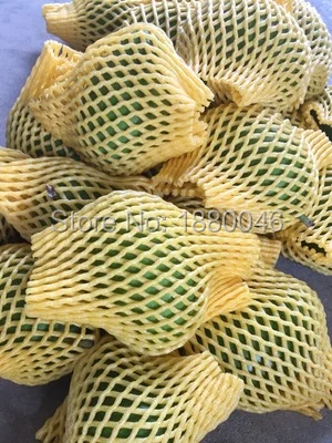 

2019 Brand New 17x7cm Yellow color EPE Foam mesh for Apple/Peach sleeve net Thick fruit foam packing Eco-friendly material