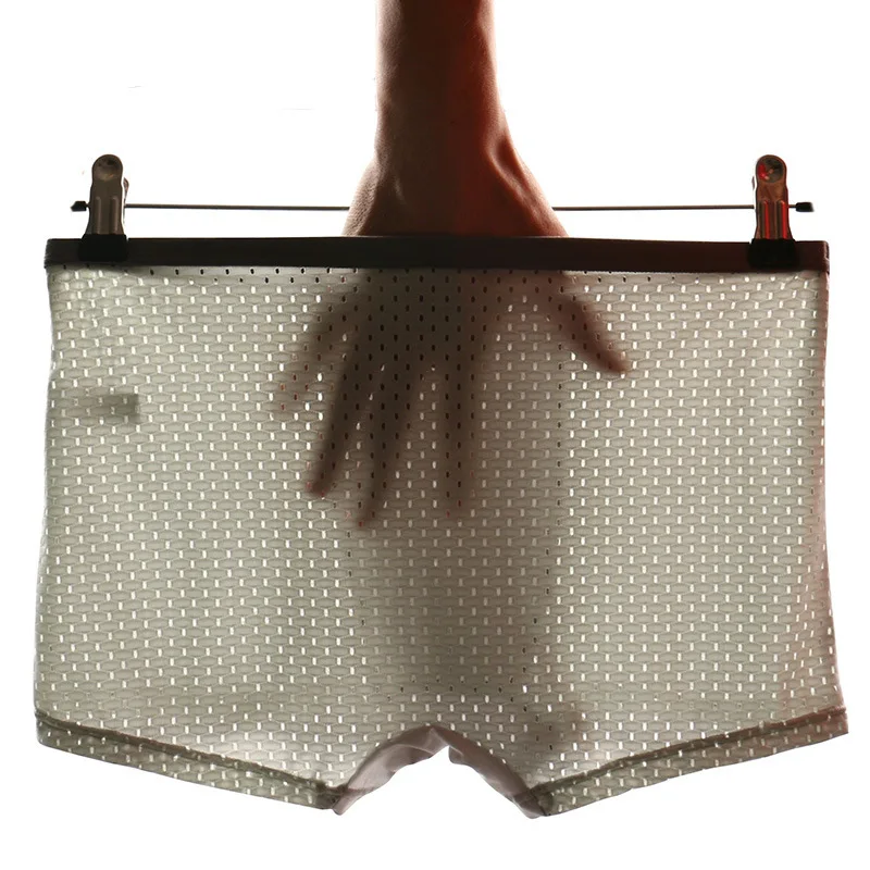 3 шт. мужские трусы личность прямой угол льда шелковые штаны легкомысленная