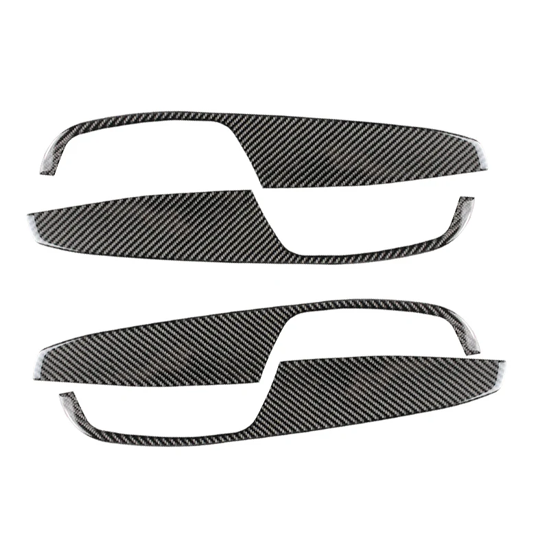 Наклейка для интерьера автомобиля из углеродного волокна украшение двери окна