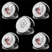 5pcs usa flag betsy ross challenge glory birth century silver plated challenge commemorative coin collection