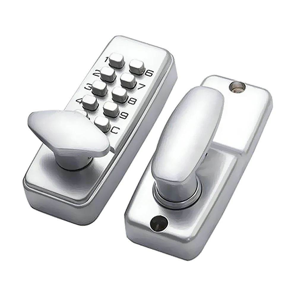 

Digital Keypad Entry Code Combination Keyless Setting Lock for Door - Located On Door Knob Stylish Compact Design High Security