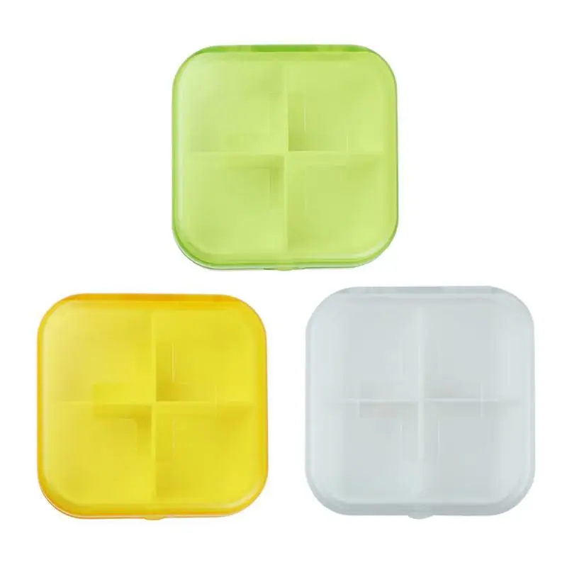 4 Grids/6 Grids Mini Portable Pill Box Drug Tablets Case Medicine Container Organizer Jewelry Storage | Красота и здоровье