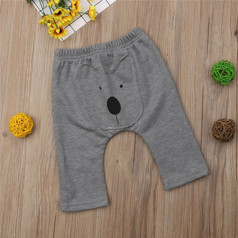 Cute Newborn Kids Boys Girls Pants Cartoon bear Clothes Long Child Leggings Bottoms Trousers | Детская одежда и обувь