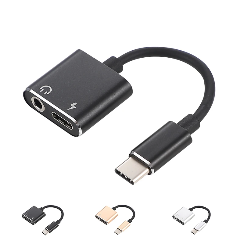 2 в 1 USB C адаптер тип c конвертер для зарядного устройства и поддержка 3 5 мм