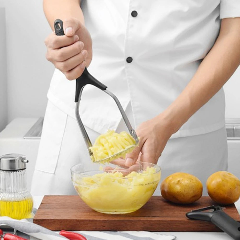 Нержавеющая сталь Картофельная машина с широким КРЕПЕЖНОЙ ПЛАСТИНОЙ для