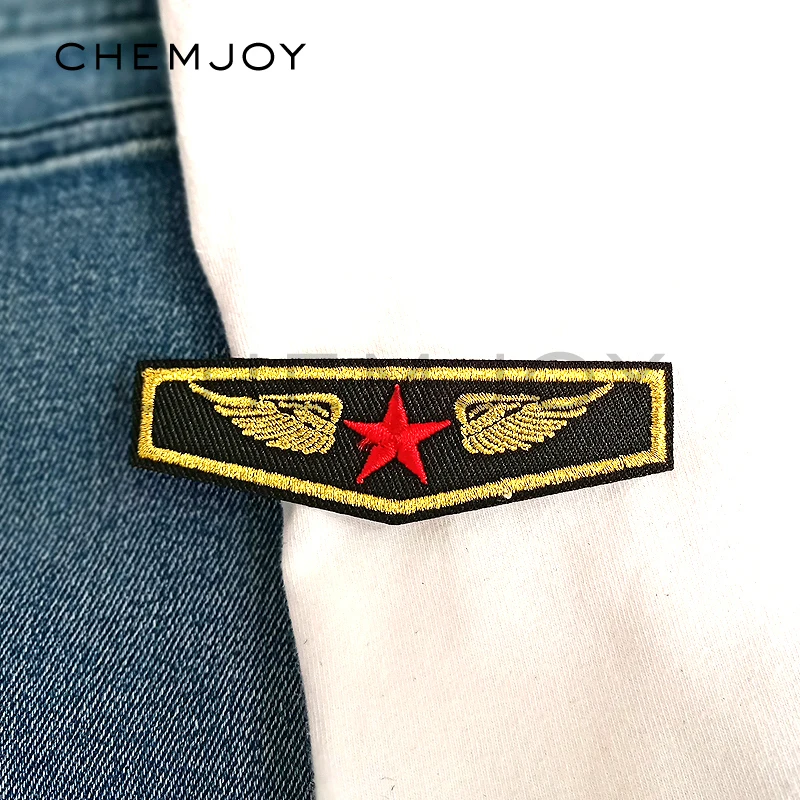 Военная тактическая одежда железная вышивка нашивка красная звезда золотые