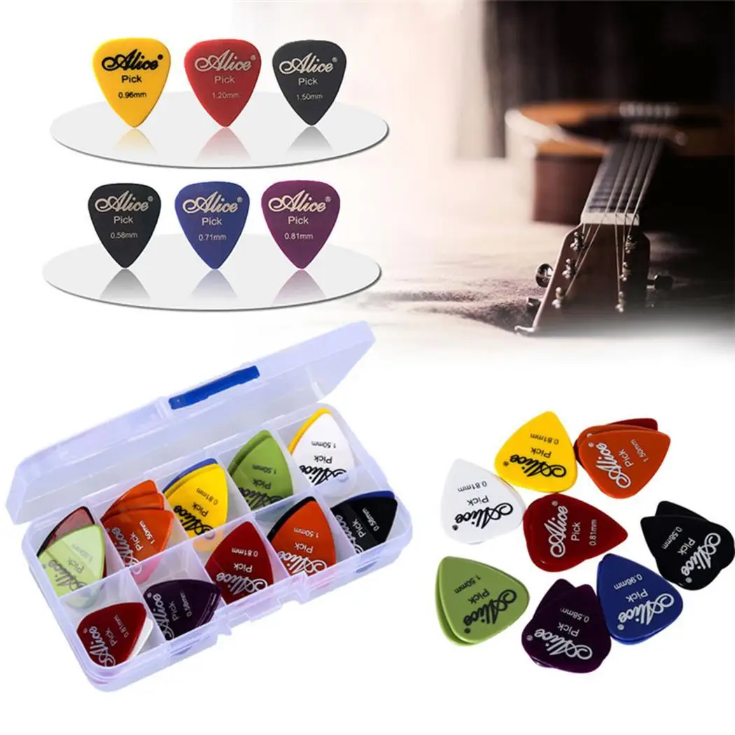 50 шт. медиаторы для гитары Alice акустические Аксессуары Для Электрогитары