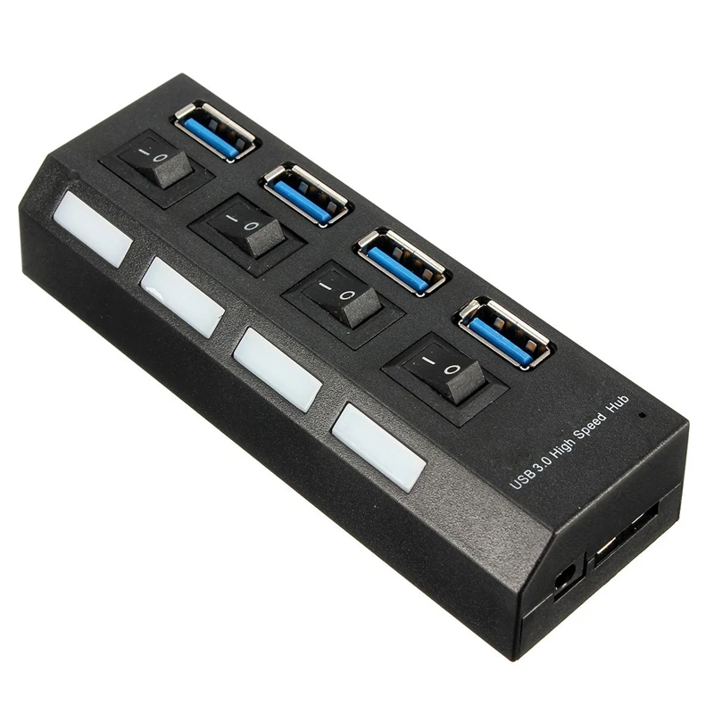 4 порта USB 3 0 концентратор сплиттер адаптер + кабель и источник питания