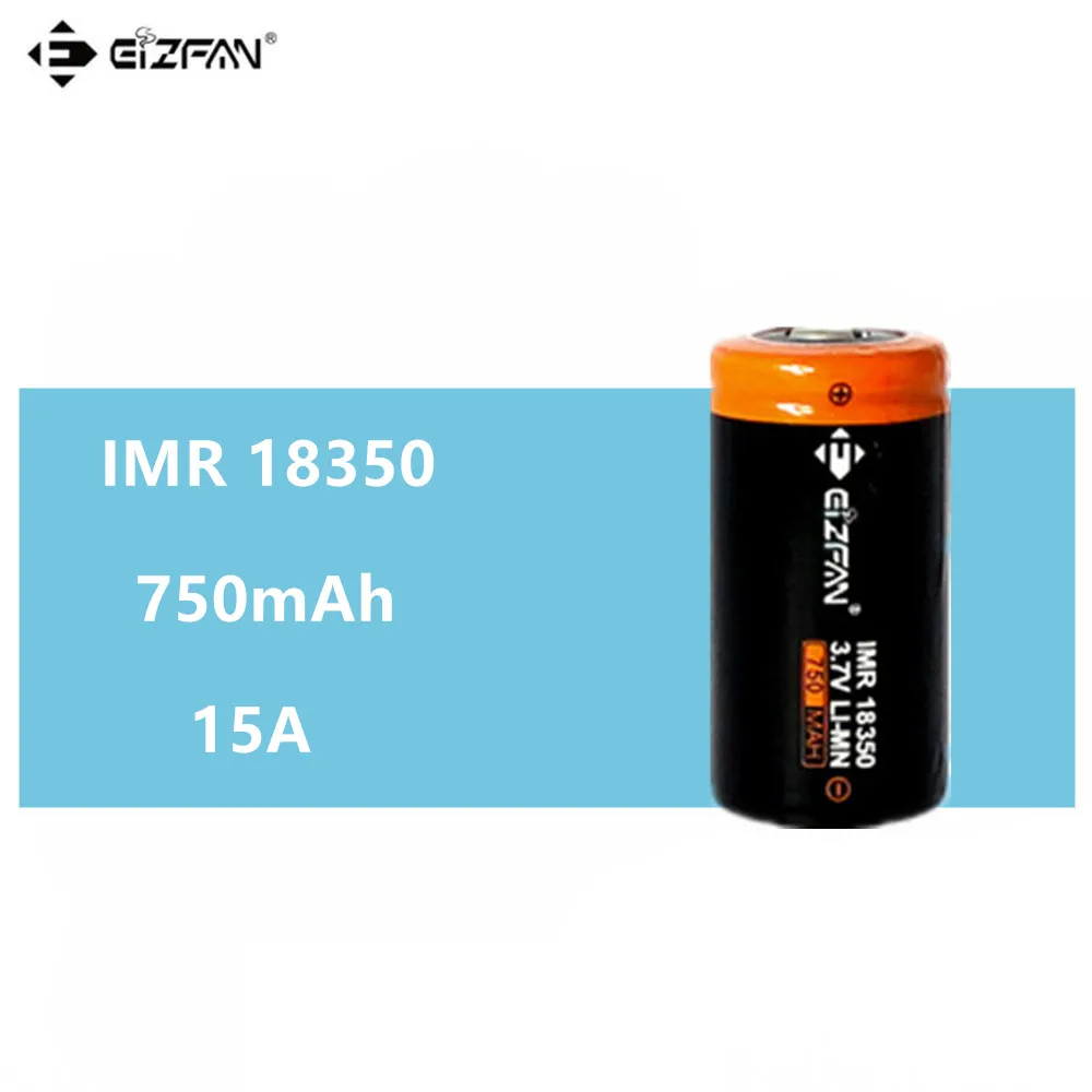 EIZFAN IMR 18350 750mAh 15A перезаряжаемая батарея EFAN для Vaporesso Joyetech ESPION Eleaf iStick Pico Ehpro Prime Vape Mok