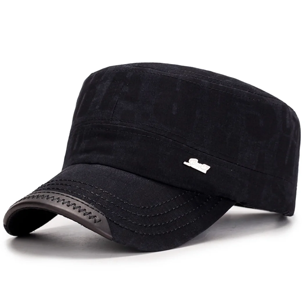 Новый стиль мужские бейсболки шляпа с плоским верхом из хлопка Snapback плоская