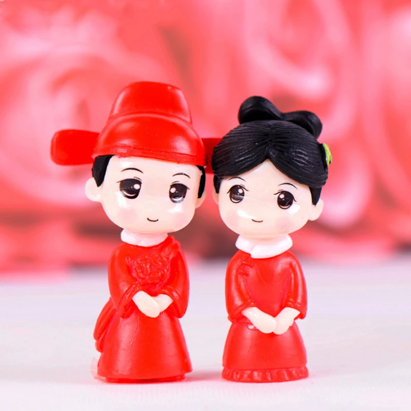 Hot 2PCS/1Set Miniatures Lovers Couple Figurines Resin Crafts Fairy Chair Garden Sweety Micro Landscape Home Decoration | Дом и сад