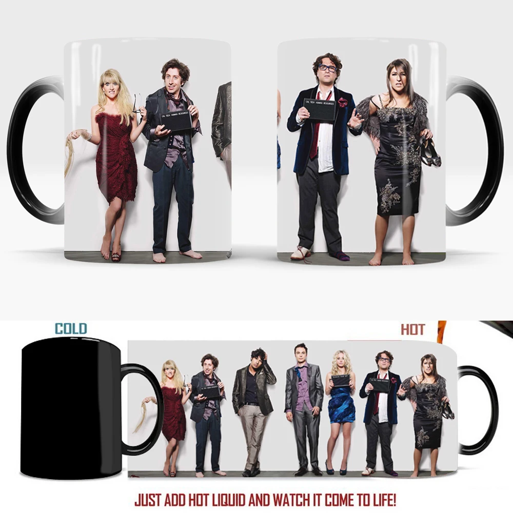 

The Big Bang Theory Mugs Change Color Magic Mug Color Changing Mugs Coffee Tea Cup Best Gift for Your Friends